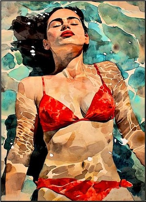 36 x 50 Woman Life Warm Bath (IBG)