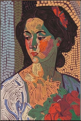 40 x 60 Vibrant Mosaic Portrait (FC)