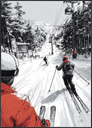 30 x 42 Ski Slope Adventure (FC)