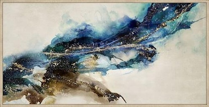 72 x 36 Cerulean Movement(Hand Embellishment Gold) (CS-G)