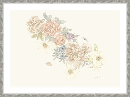39.5 x 31.5 Pastel Floral Spray II (GF)