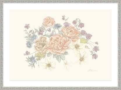 39.5 x 31.5 Pastel Floral Spray III (GF)