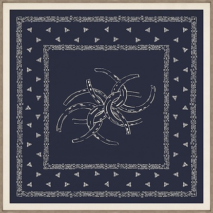 36 x 36 Bandana Pattern-Horseshoes (TML)