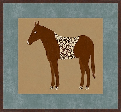 20 x 19 Spotted Forest Horse (GF)