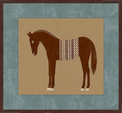 20 x 19 Spotted Forest Horse II (GF)
