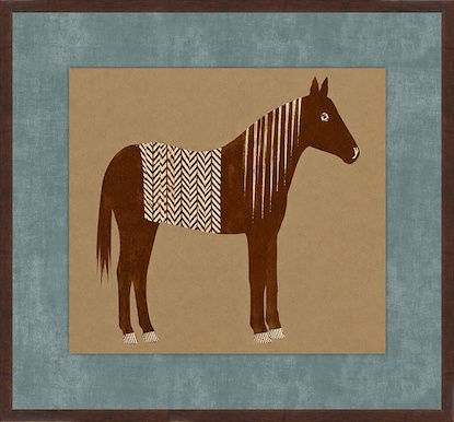 20 x 19 Spotted Forest Horse III (GF)